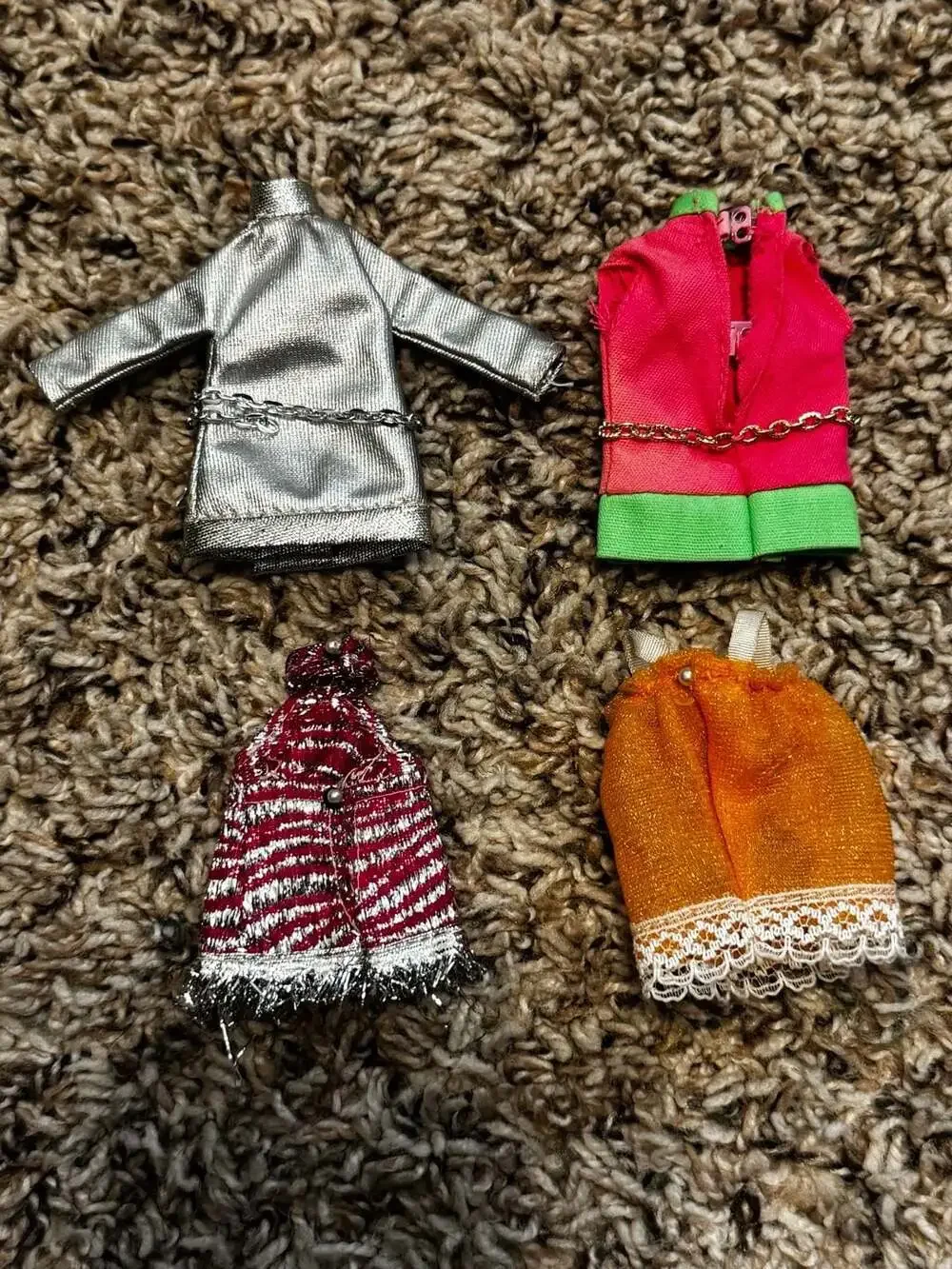 Vintage Topper Dawn Doll Clothes Lot of 5 Outfits Dresses Coats